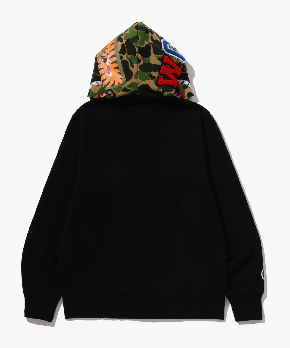 베이프(BAPE) ABC 카모 샤크 풀 집 후드(M) BLACK