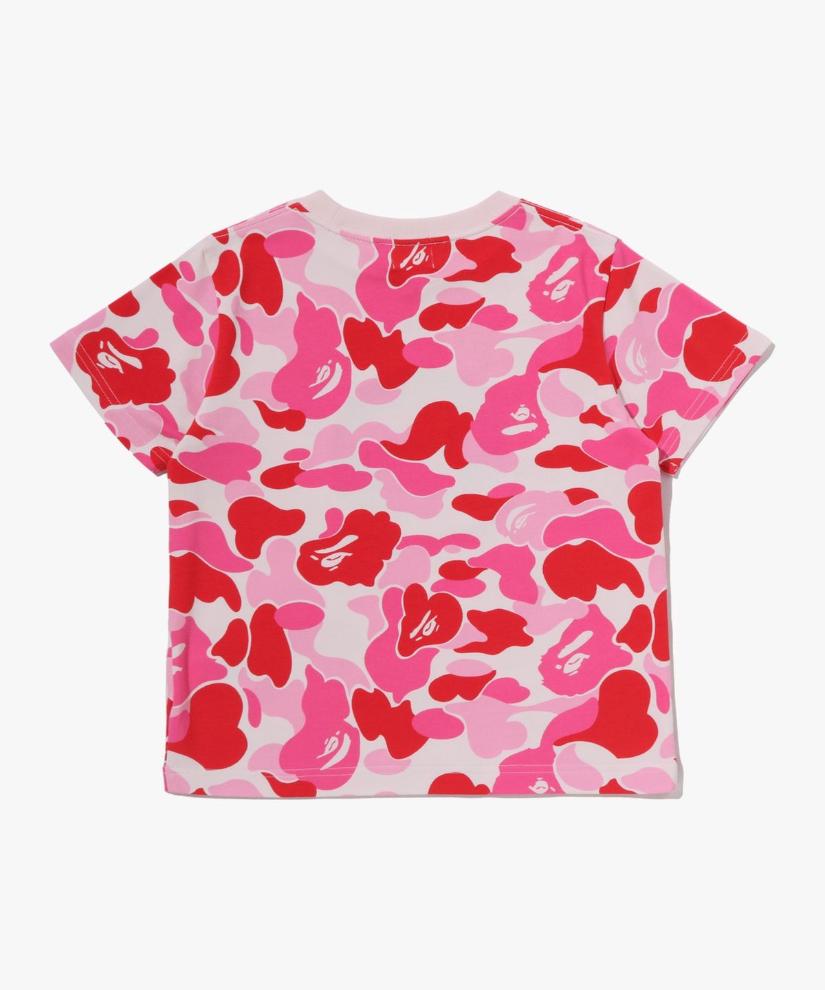 베이프 키즈(BAPE KIDS) ABC 카모 베이비 마일로 티셔츠(KIDS) PINK