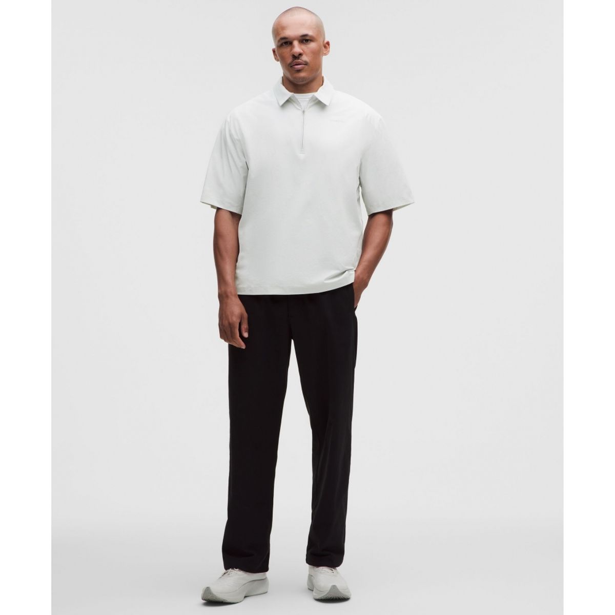 룰루레몬(LULULEMON) UV 프로텍티브 벤틸레이티드 쿼터집 폴로 셔츠  VPOR