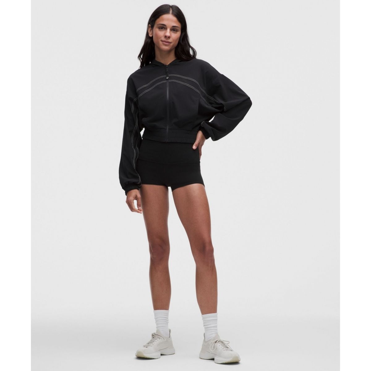 룰루레몬(LULULEMON) 디파인 후드 트랙 재킷 *스위프트  BLK LTIV
