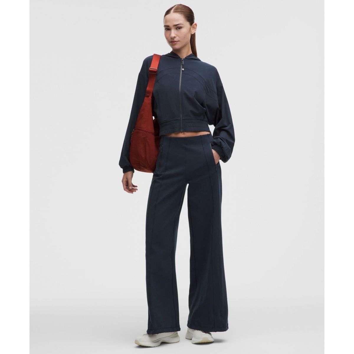 룰루레몬(LULULEMON) 디파인 후드 트랙 재킷 *스위프트  TRNV BLK