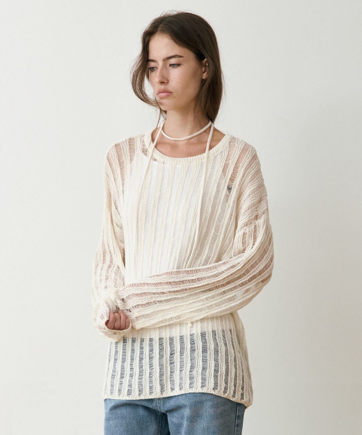 르메메(LEMEME) Rive Air Knit Pullover_2colors