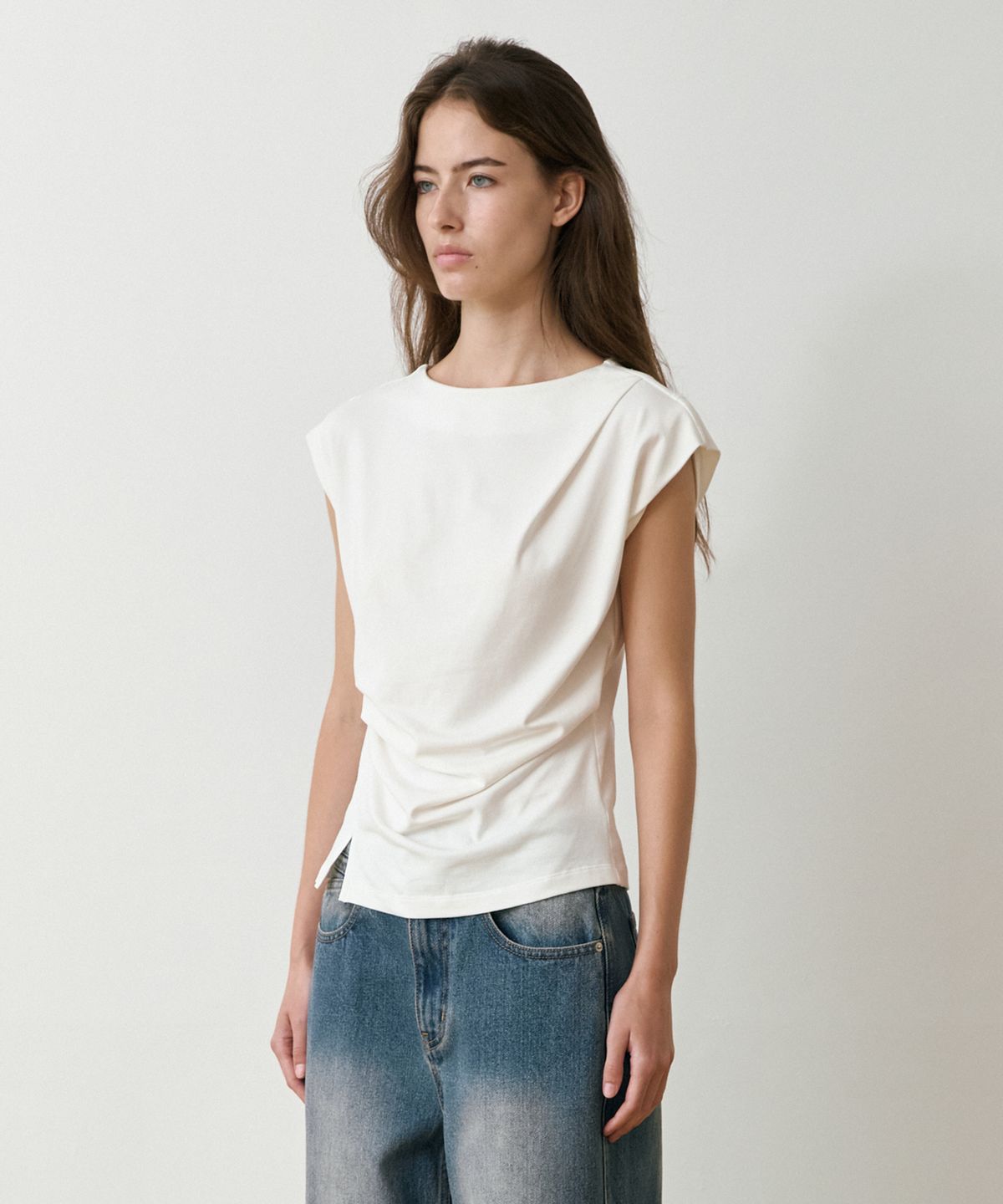 르메메(LEMEME) Ete Soft Draped Sleeveless_3colors