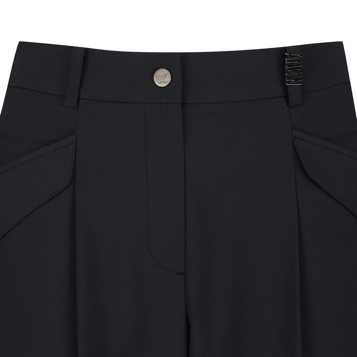 어뉴골프(ANEW GOLF) WOMEN TAPERED ZIP POINT PANTS_BK