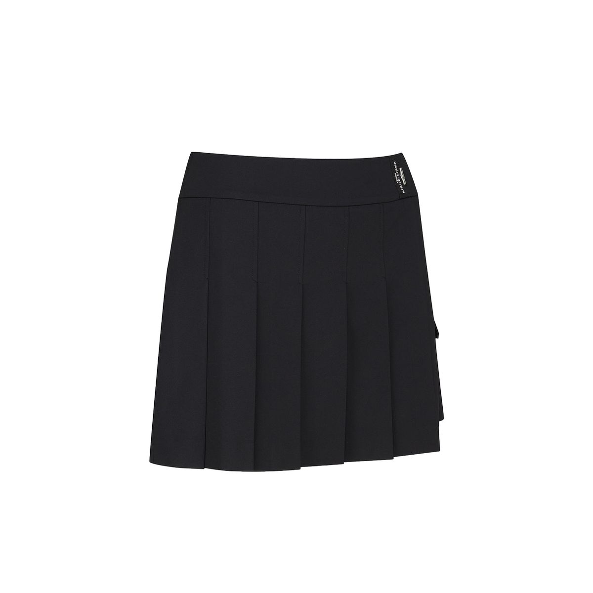어뉴골프(ANEW GOLF) WOMEN OVER PLEATED HALF PANTS_BK