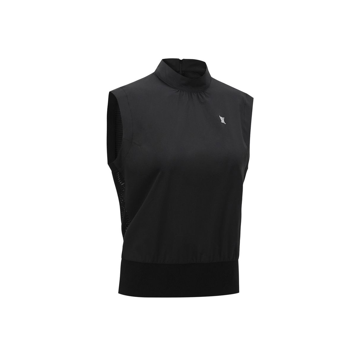 어뉴골프(ANEW GOLF) WOMEN BACK ZIP MOCK NECK VEST_BK