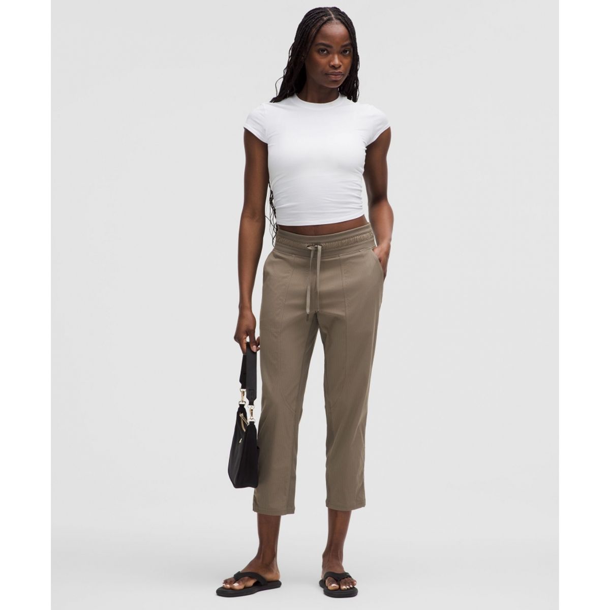 룰루레몬(LULULEMON) 댄스 스튜디오 미드라이즈 크롭 팬츠  NOMD