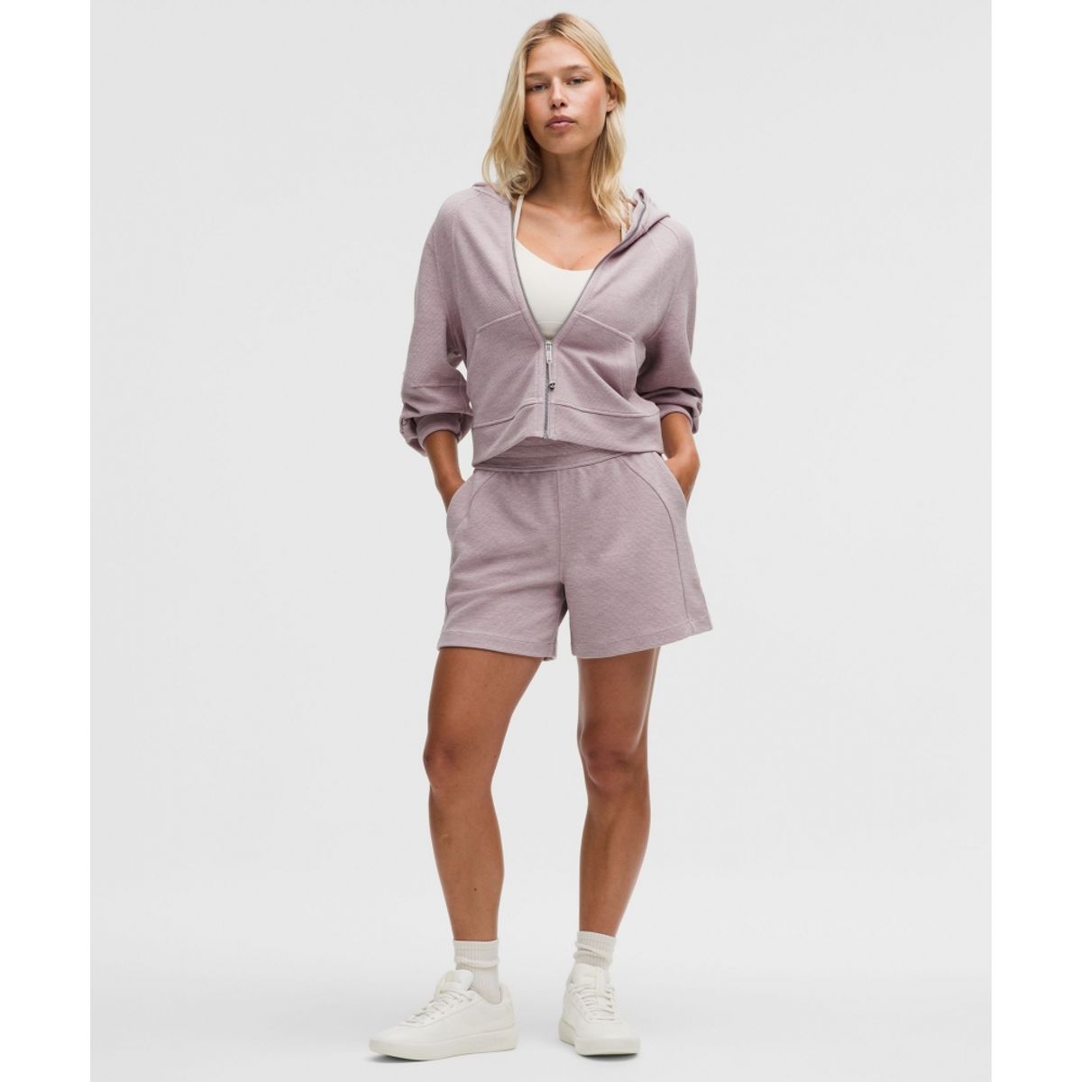 룰루레몬(LULULEMON) 스쿠바 오버사이즈드 풀집 후디 *와플  EDPO