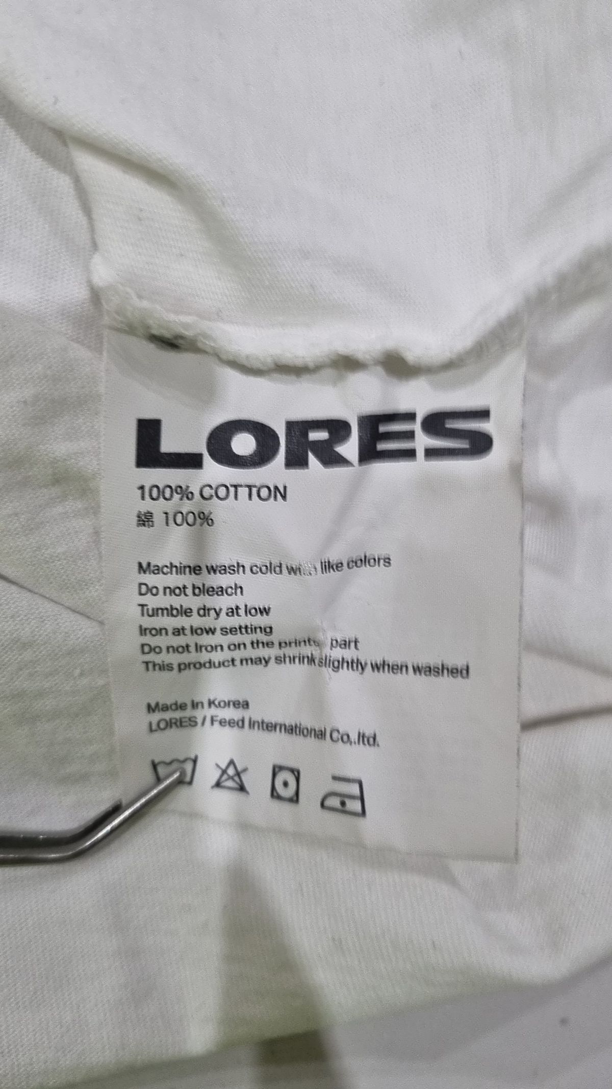 로어즈(LORES) 반소매 티셔츠 L