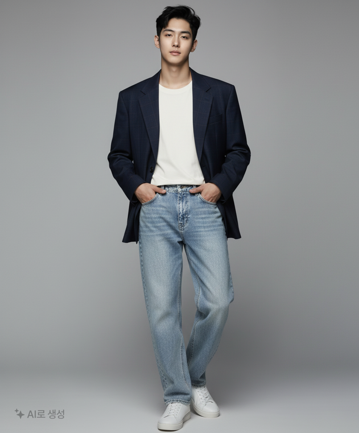 엑스컨테이너(EXCONTAINER) 청/데님 팬츠 L