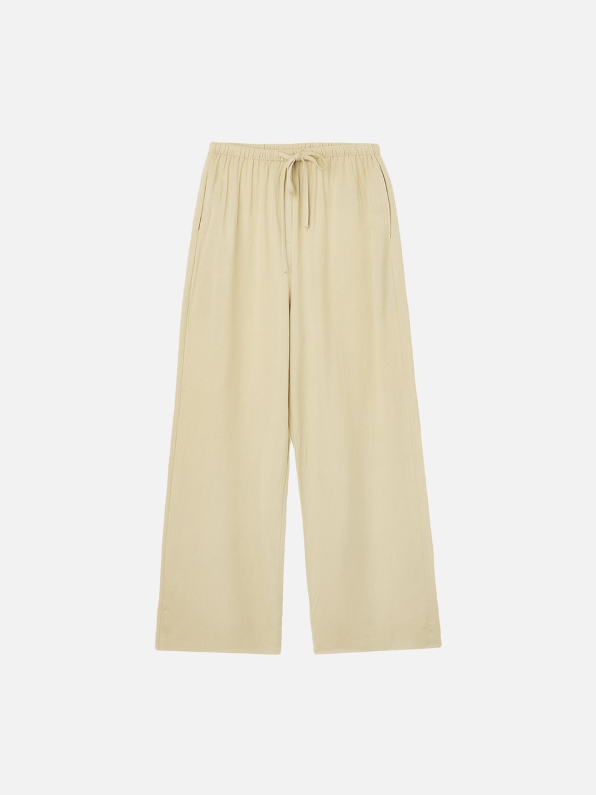 비올셋(BE ALL SET) Linen Banding Pants_Olive