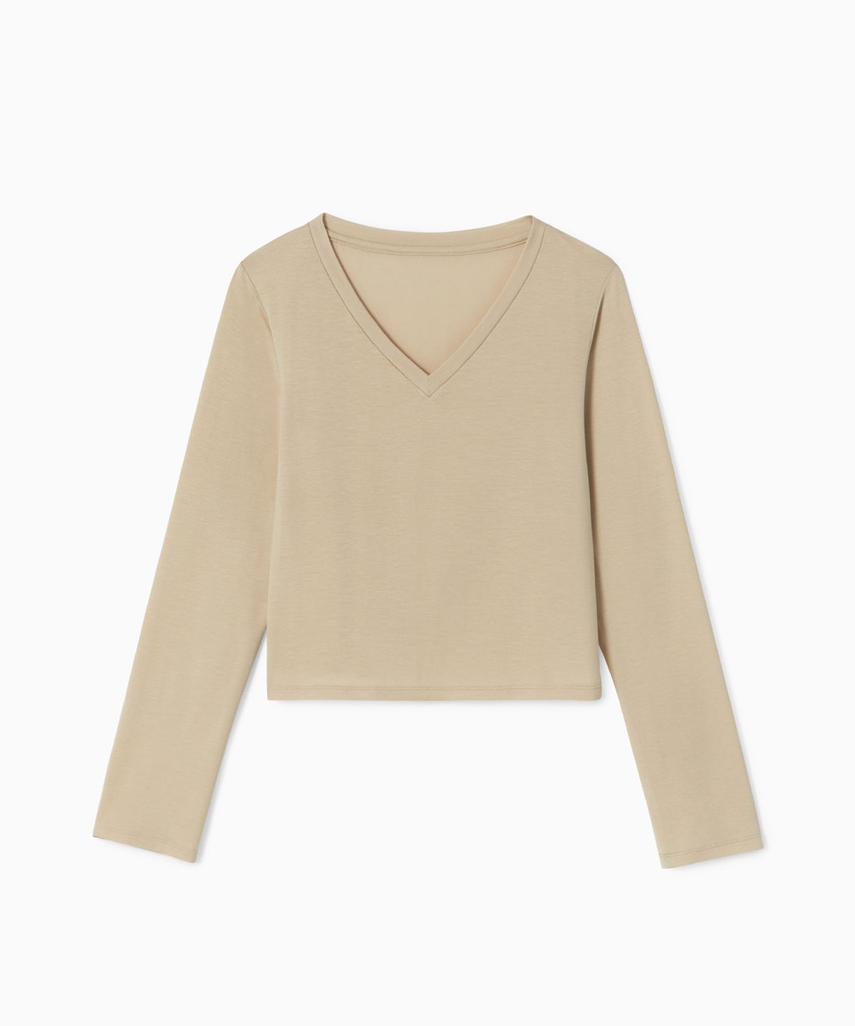 에스이오(s/e/o) SILKY V-NECK TEE SKIN