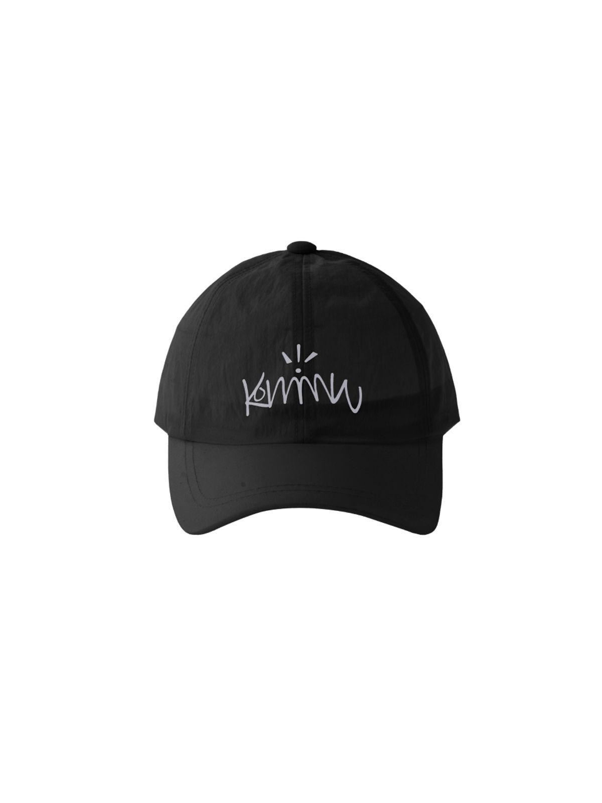 커뮨더웨어(KOMMUNTHEWEAR) 커뮨 로고 라운드 캡 블랙