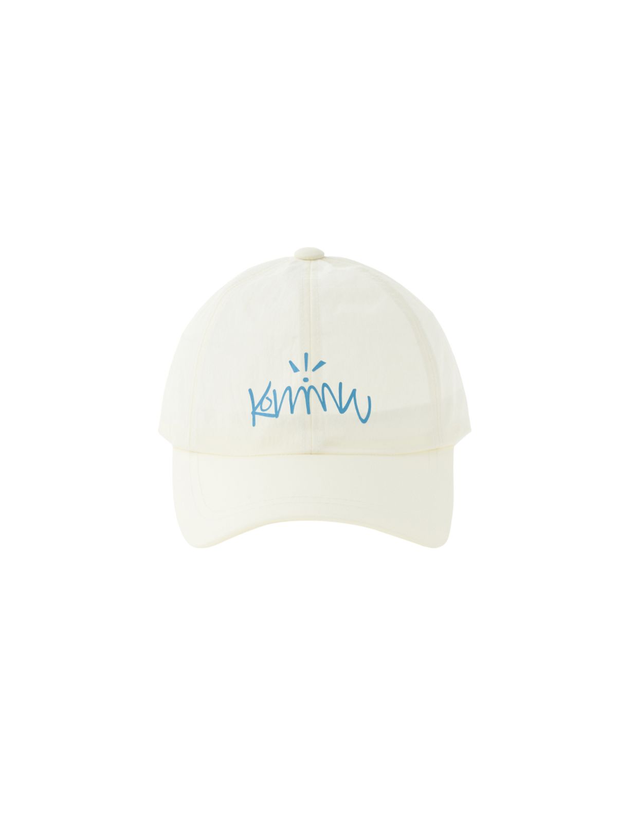 커뮨더웨어(KOMMUNTHEWEAR) 커뮨 로고 라운드 캡 아이보리