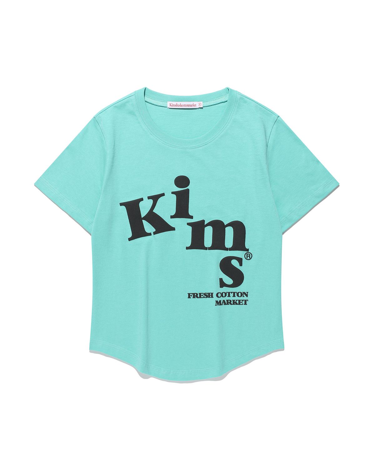 킴스 프레시 코튼 마켓(KIMS FRESH COTTON MARKET) 메시 알파 로고 티셔츠 민트