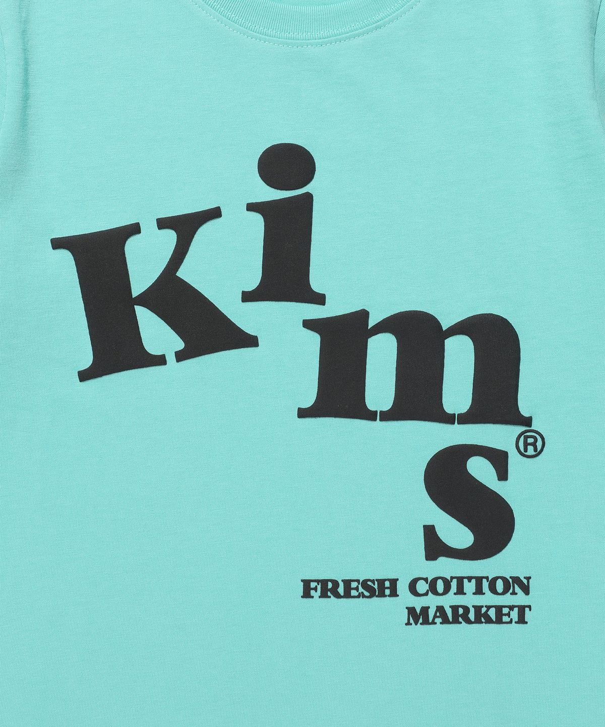 킴스 프레시 코튼 마켓(KIMS FRESH COTTON MARKET) 메시 알파 로고 티셔츠 민트