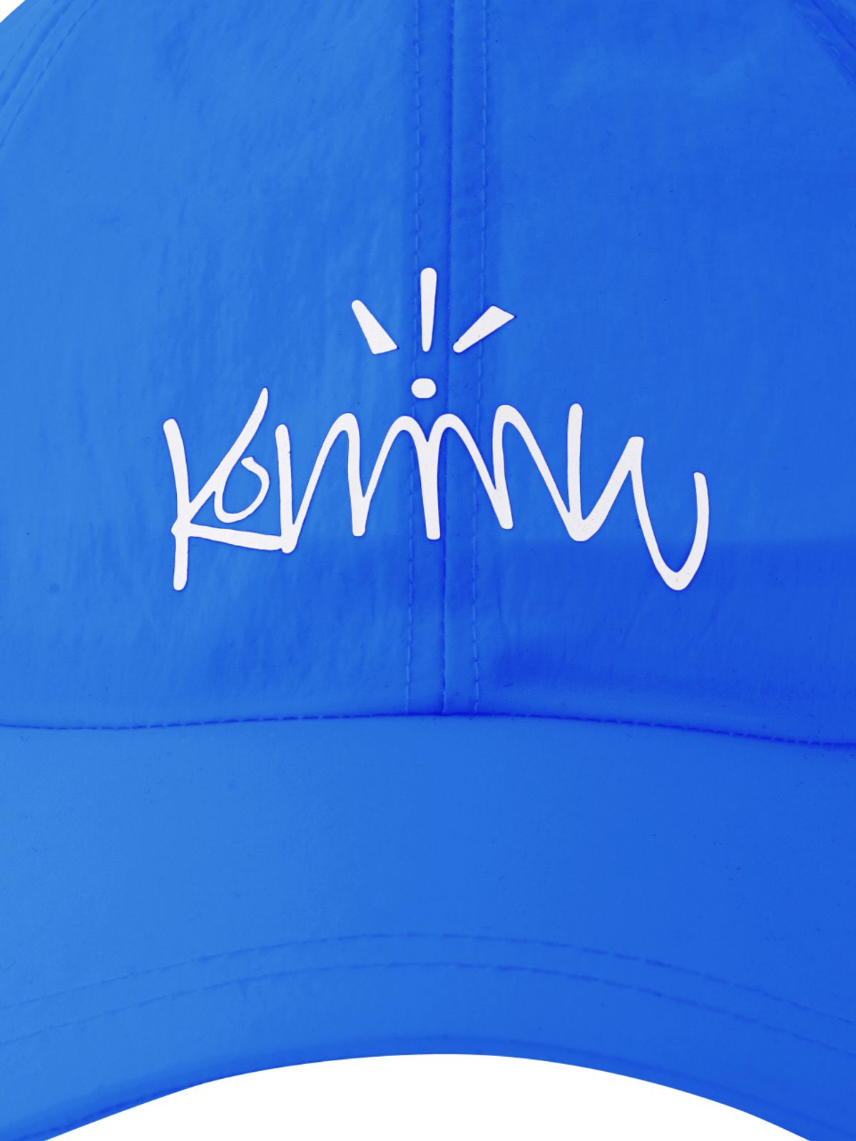 커뮨더웨어(KOMMUNTHEWEAR) 커뮨 로고 라운드 캡 블루