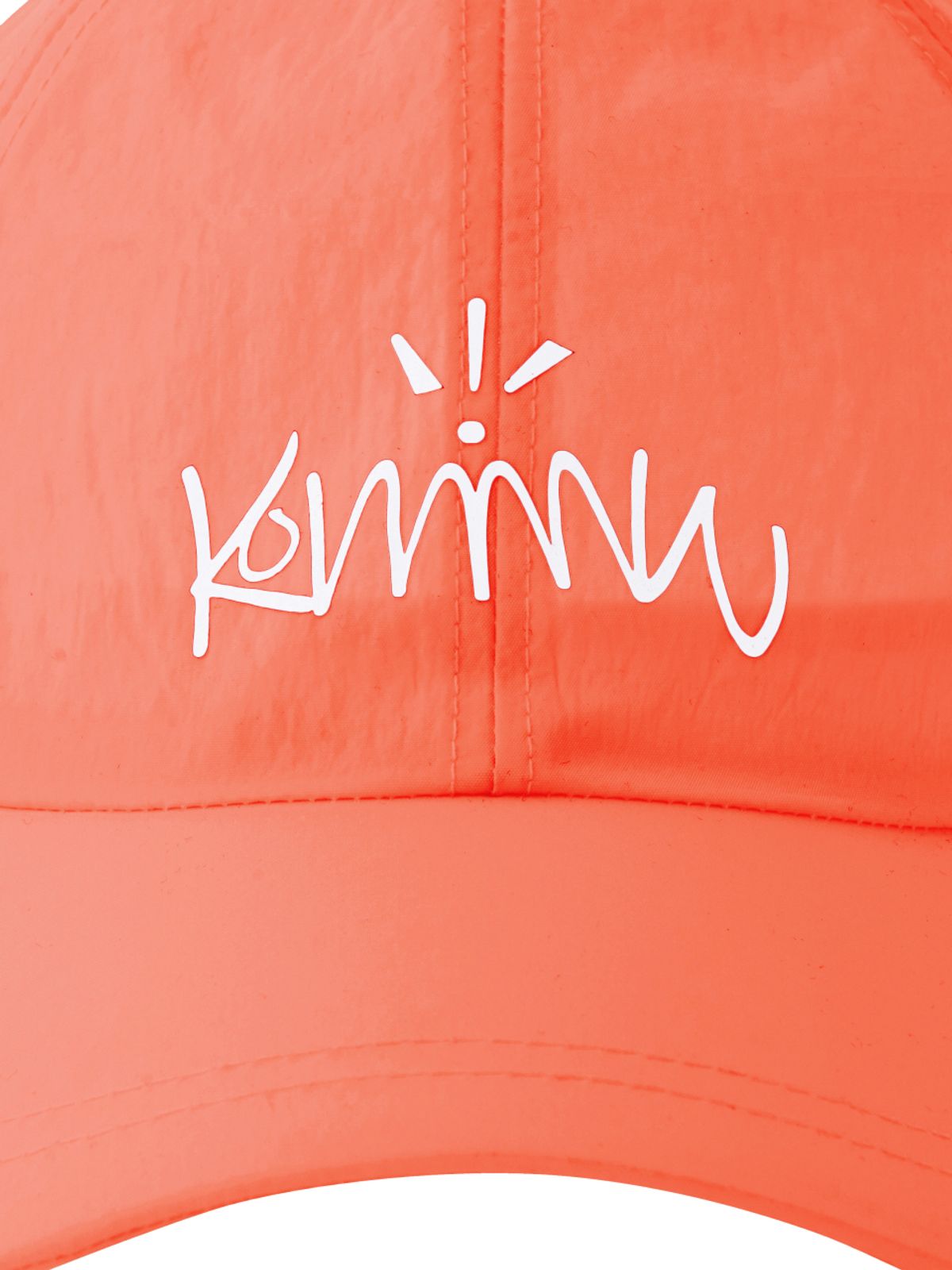 커뮨더웨어(KOMMUNTHEWEAR) 커뮨 로고 라운드 캡 오렌지