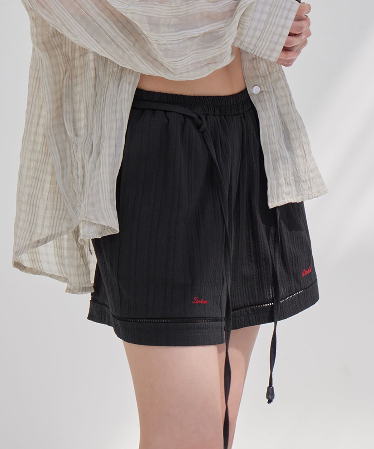 런던다다(LONDONDADA) Easy Lace Cotton Short Pants, 2colors