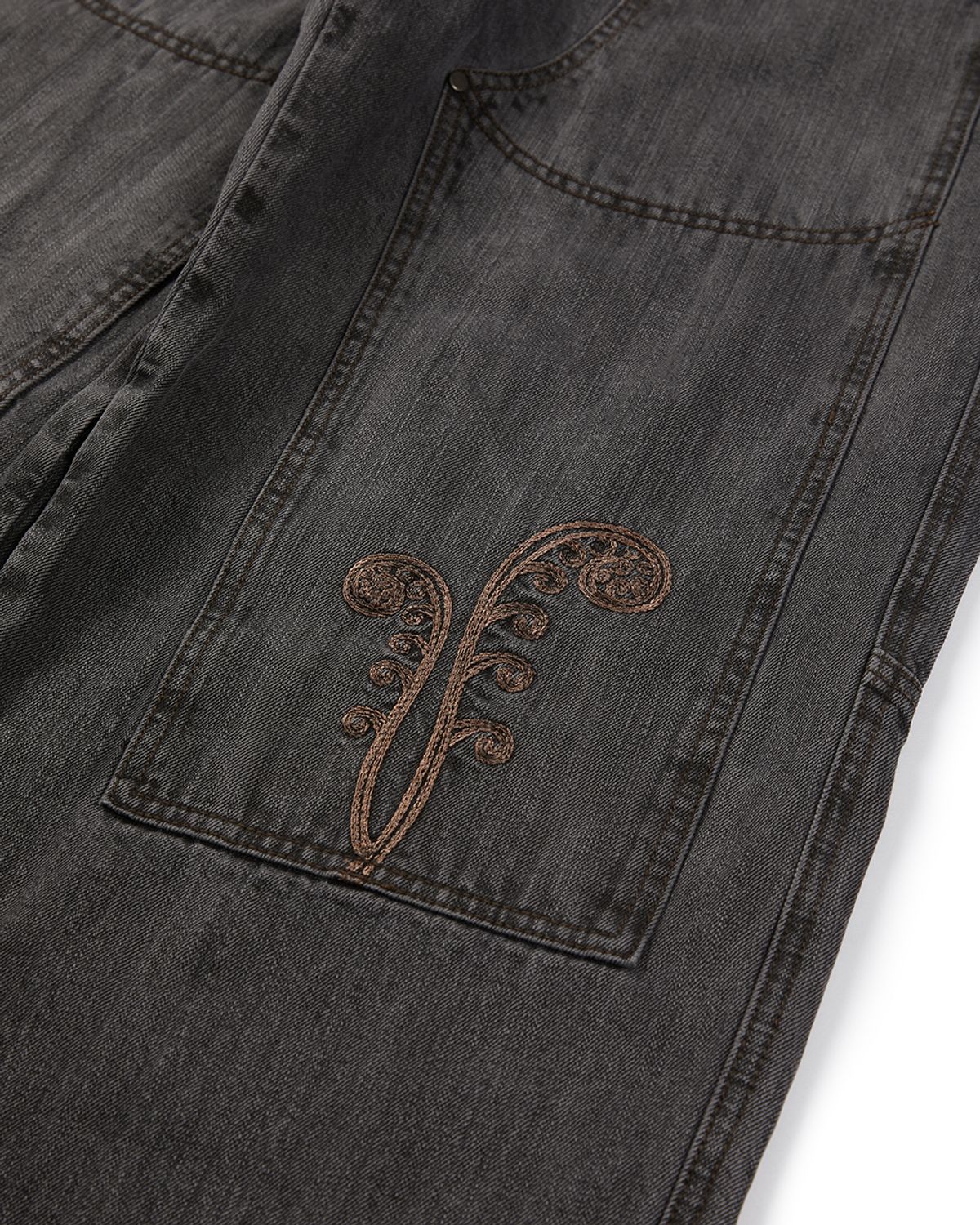 카락터(KARACTOR) Ptery double knee pants / Black