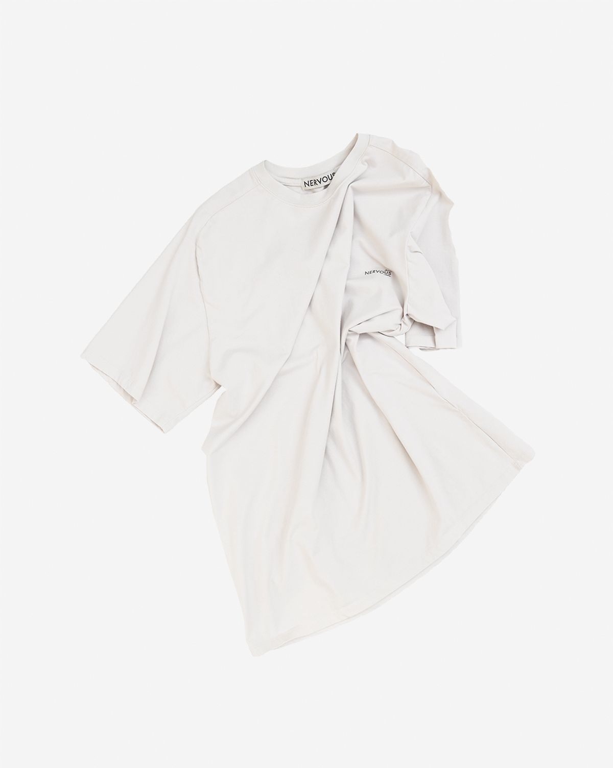 너버스(NERVOUS) SHORT SLIDER T SHIRT  _  off white