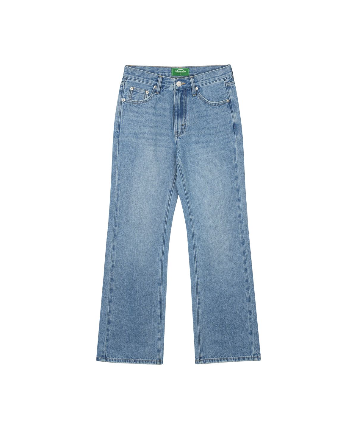 그린버터(GREENBUTTER) Essential Boots-Cut Jeans (Light blue)