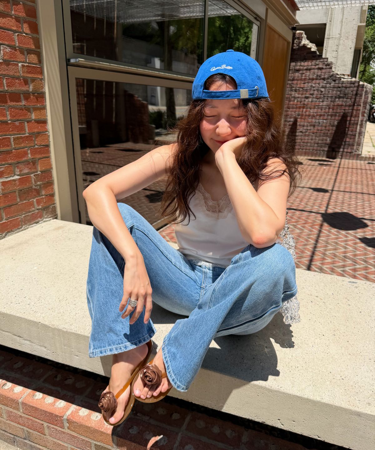 그린버터(GREENBUTTER) Essential Boots-Cut Jeans (Light blue)