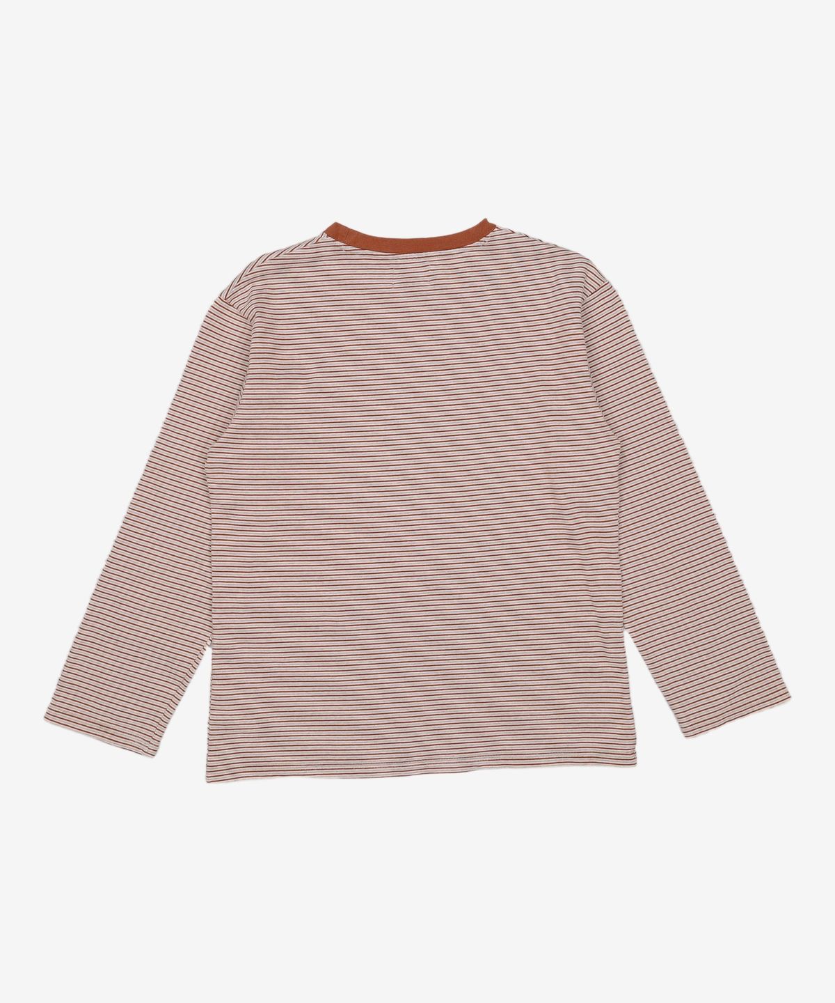 클로티(CLOTTY) STRIPE JELLY PATCH LONG SLEEVE BROWN(CY2AFFT553A) FREE