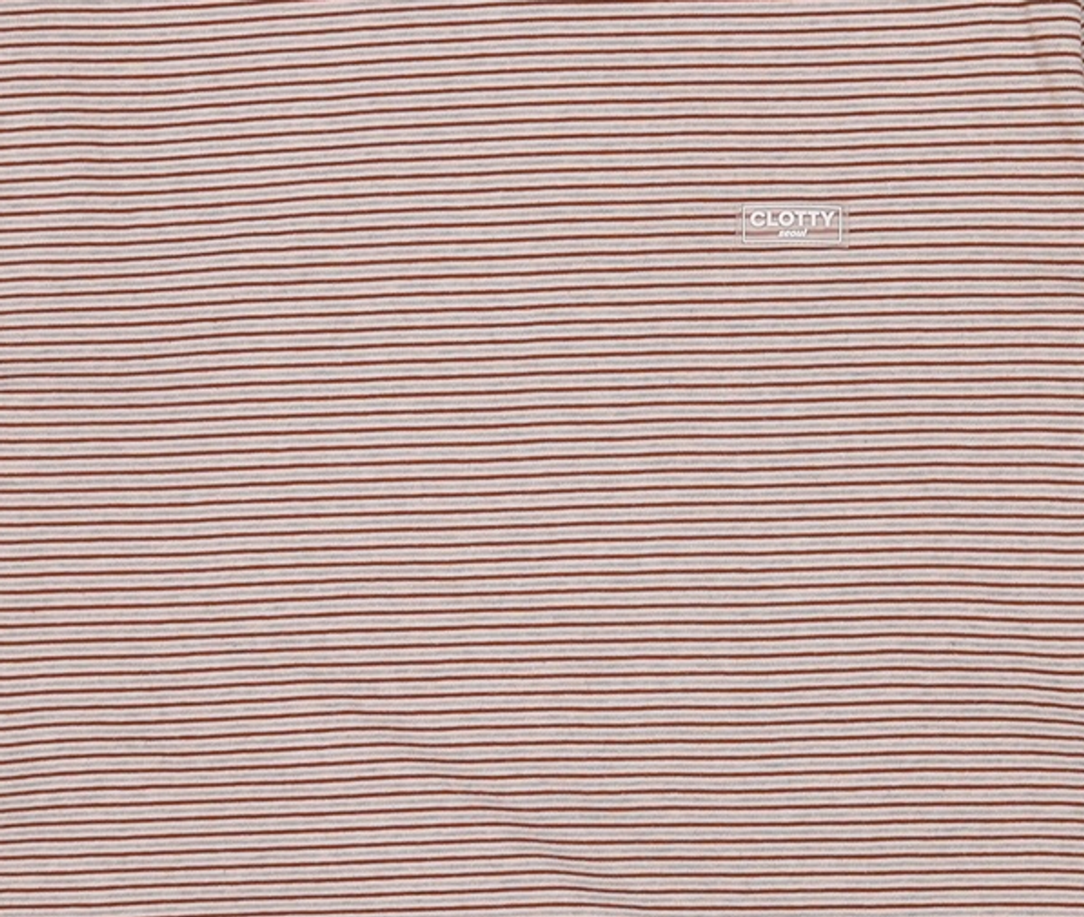 클로티(CLOTTY) STRIPE JELLY PATCH LONG SLEEVE BROWN(CY2AFFT553A) FREE