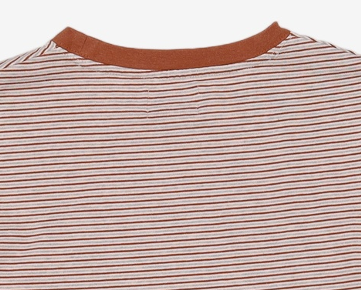 클로티(CLOTTY) STRIPE JELLY PATCH LONG SLEEVE BROWN(CY2AFFT553A) FREE