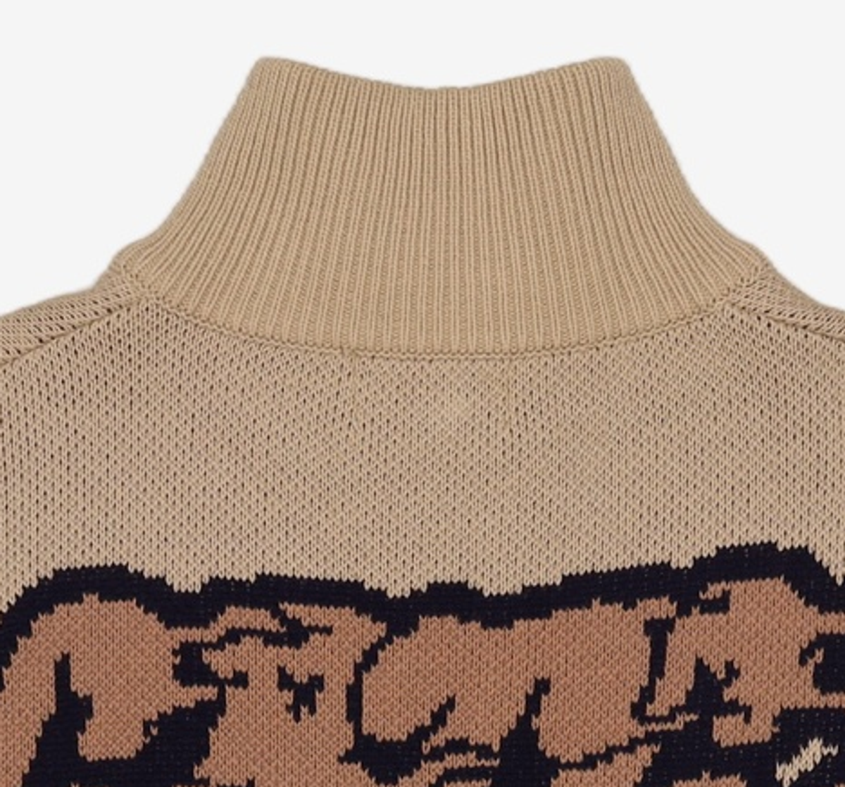 크리틱(CRITIC) Moto Gp Knit Zip-Up Beige M