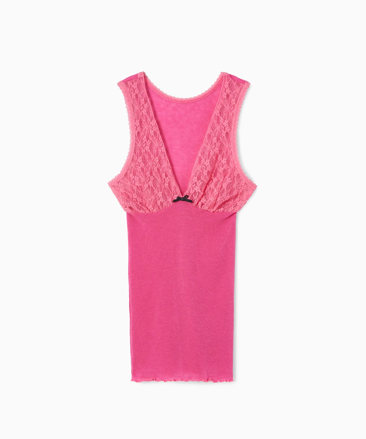 에스이오(s/e/o) DEEP V LACE SLEEVELESS PINK