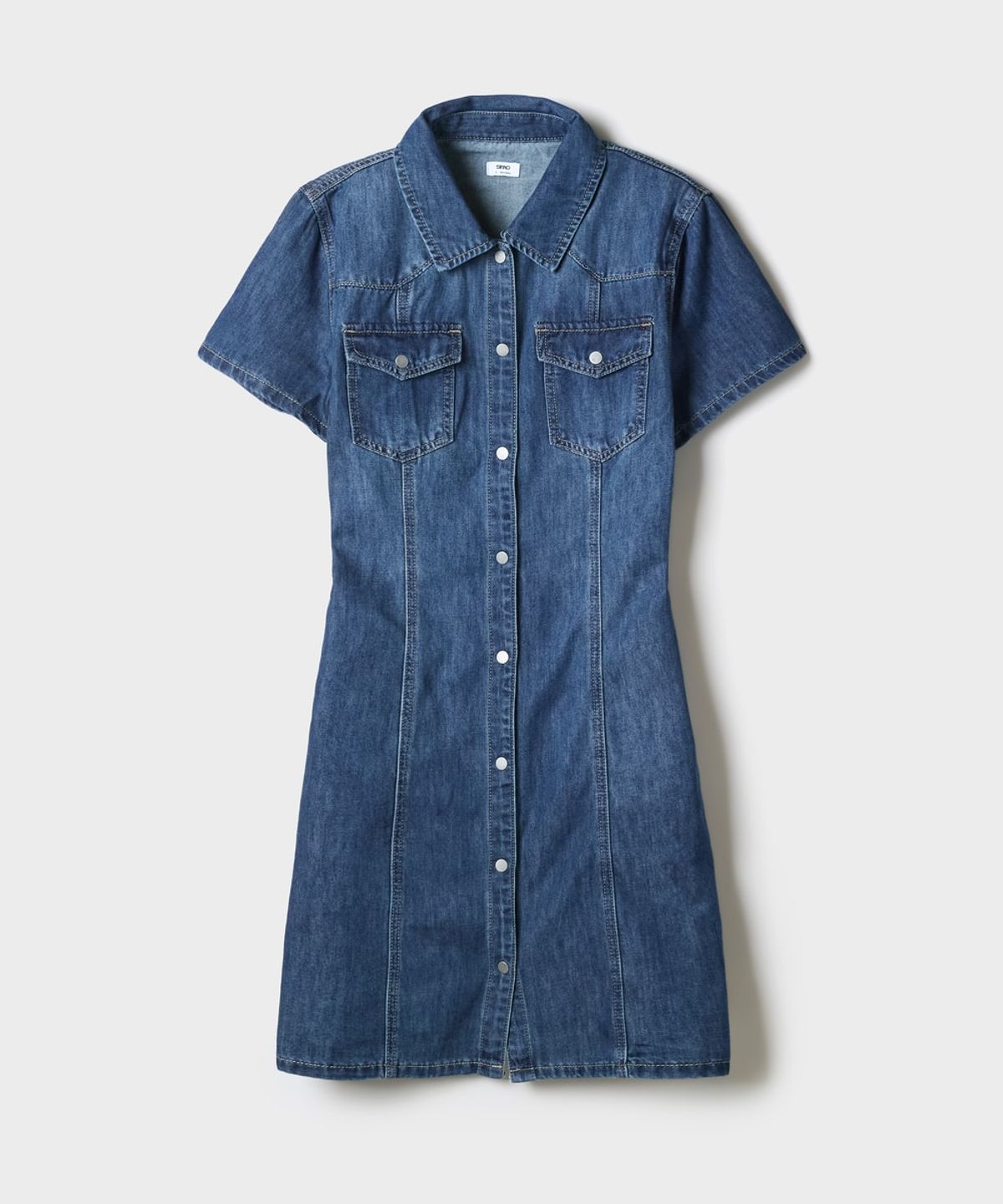스파오(SPAO) 웨스턴 데님 원피스 (RE)_SPOJG37G01