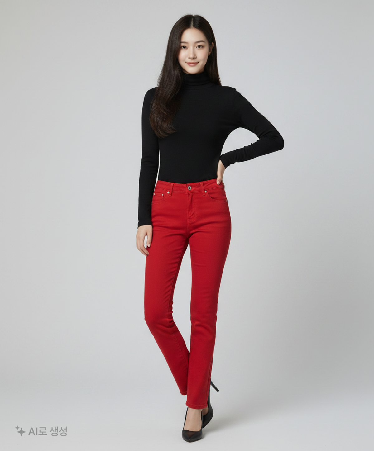 로렌(LAUREN) 청/데님 팬츠 2