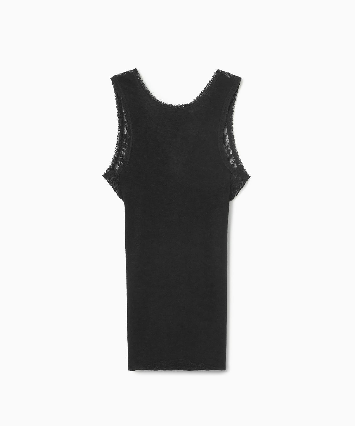 에스이오(s/e/o) DEEP V LACE SLEEVELESS BLACK