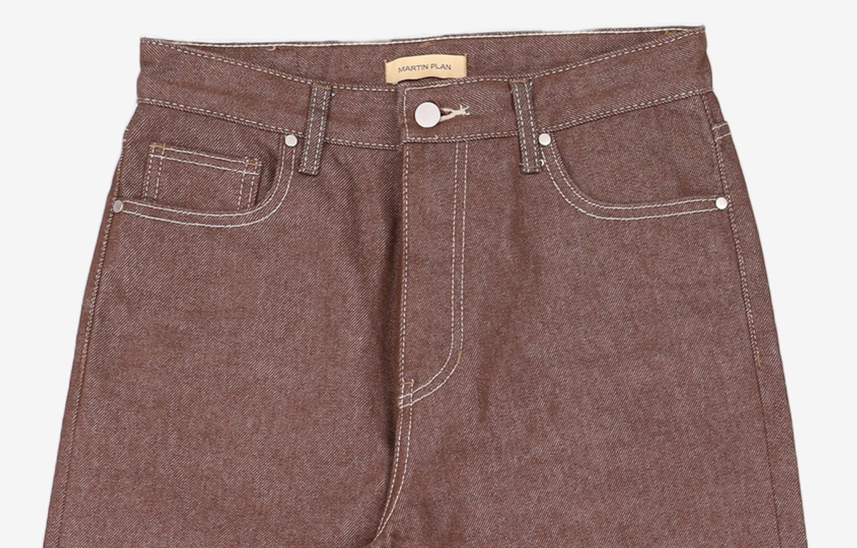 마틴플랜(MARTIN PLAN) Wave Bar Denim - BROWN M