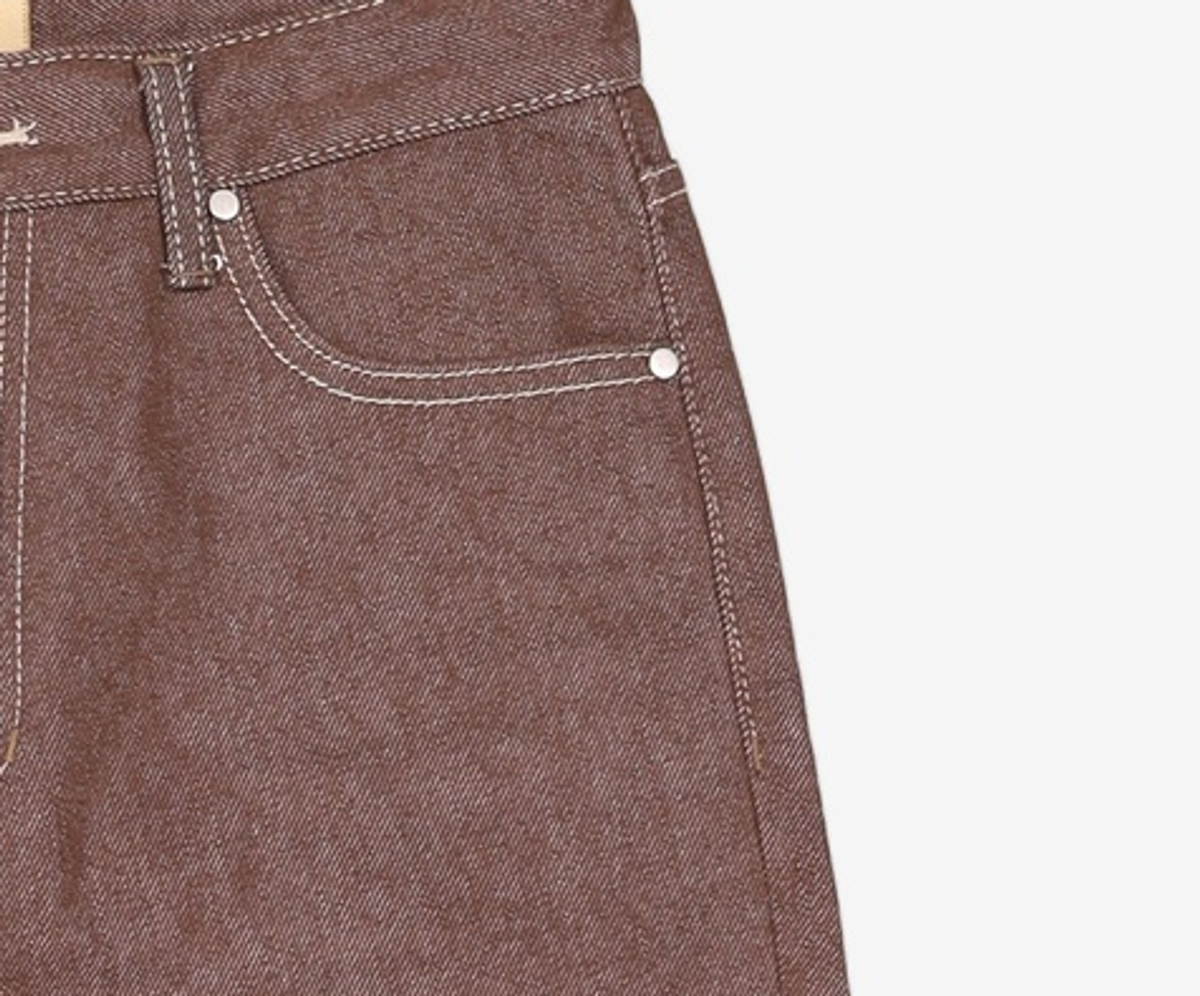 마틴플랜(MARTIN PLAN) Wave Bar Denim - BROWN M