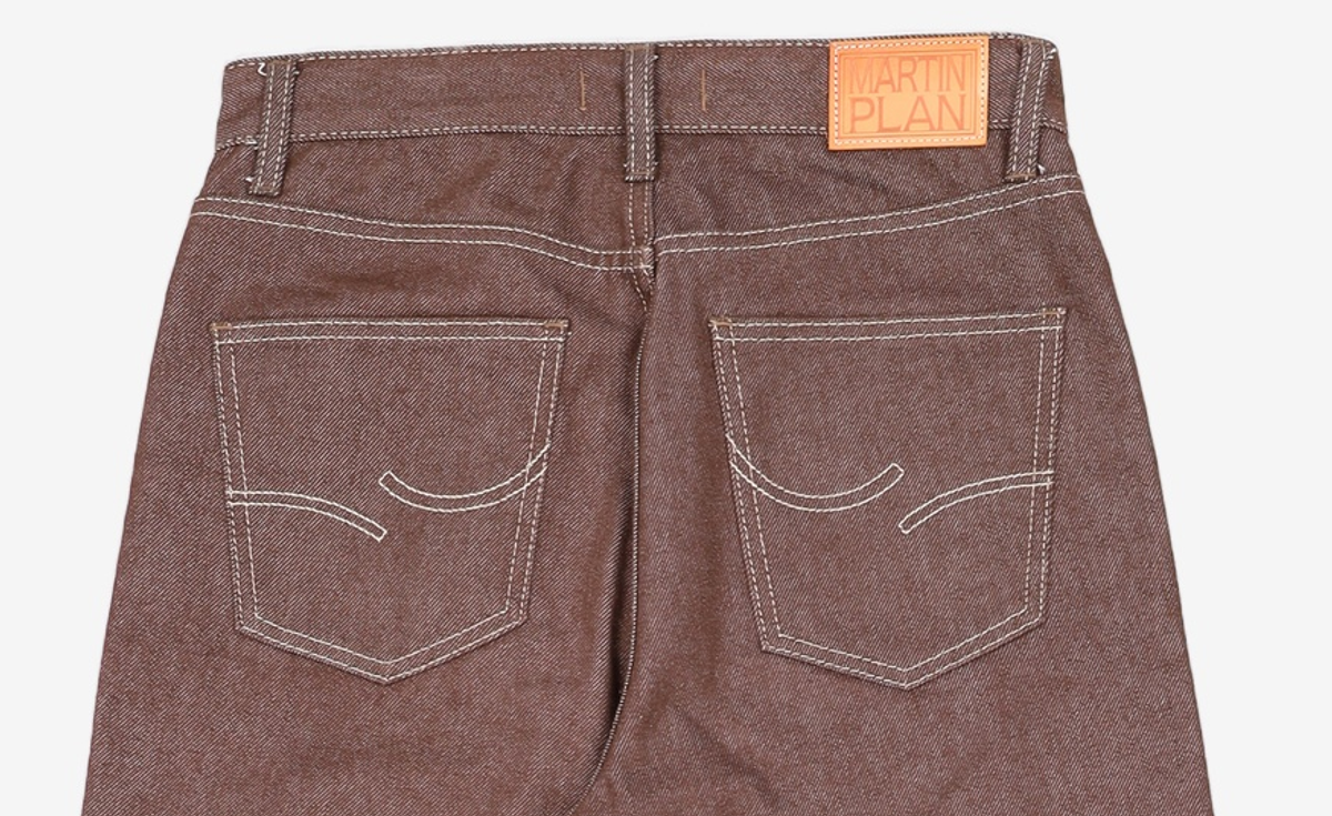 마틴플랜(MARTIN PLAN) Wave Bar Denim - BROWN M