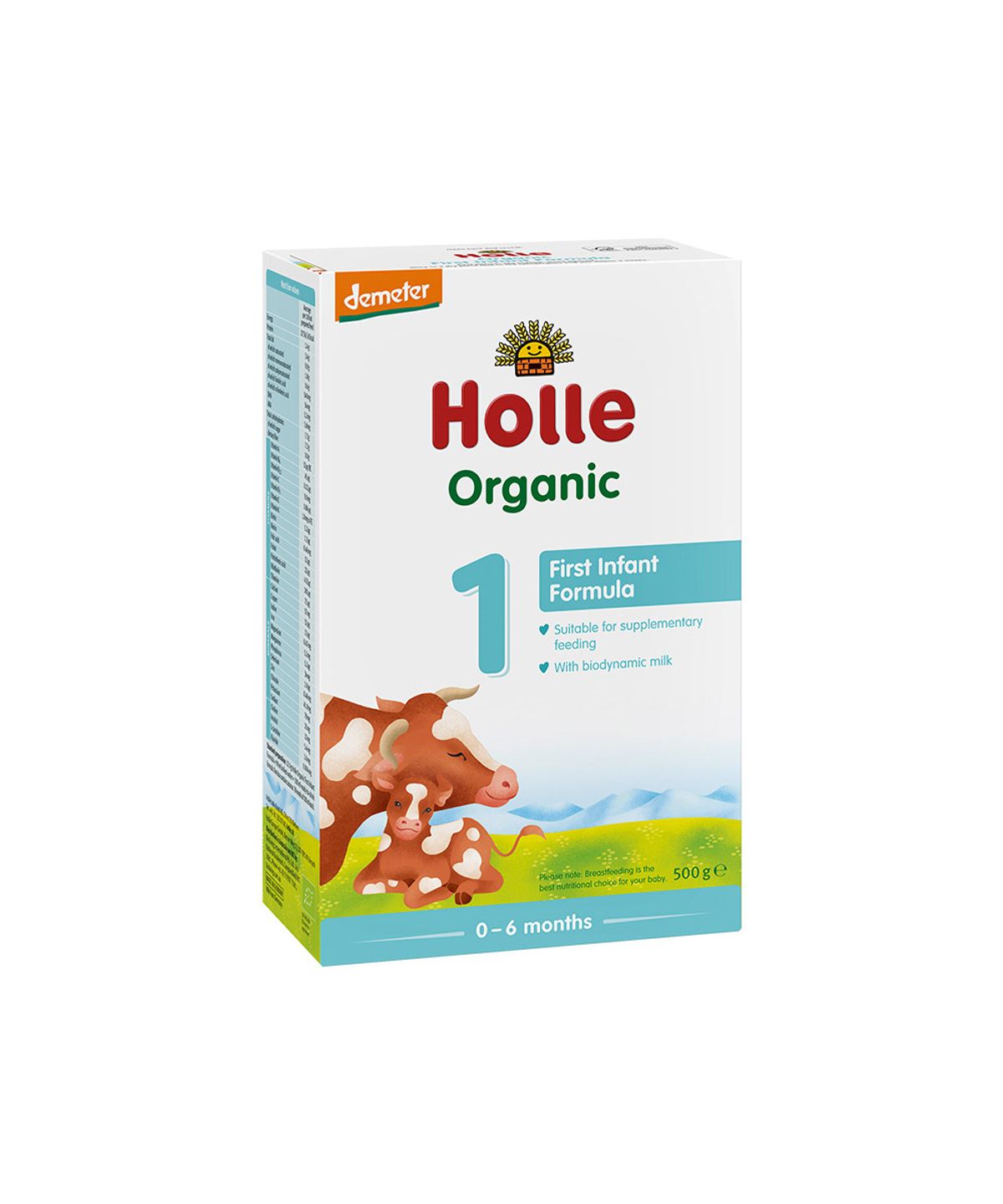 홀레(HOLLE) [홀레] 유기농 분유 1단계 (0~6개월) 500g, 1개