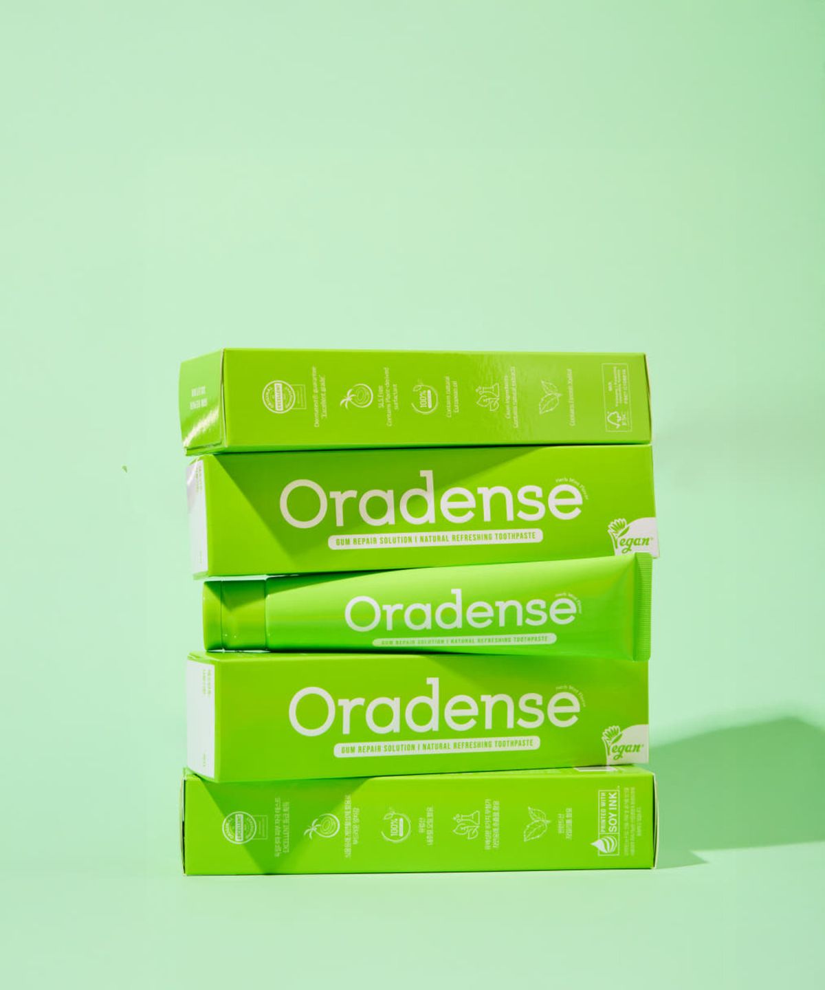 오라덴스(ORADENSE) 내추럴리프레싱 잇몸케어 치약 100g, 3개
