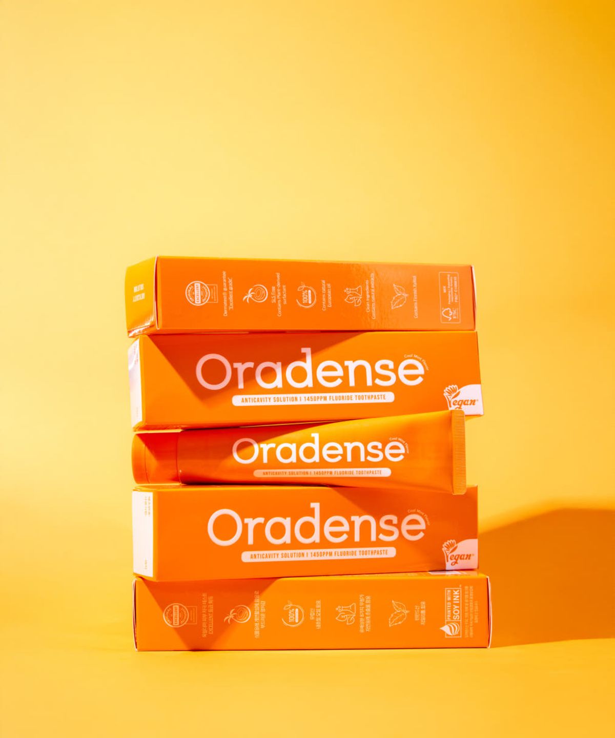 오라덴스(ORADENSE) 1,450ppm 고불소 충치케어 치약 100g, 3개