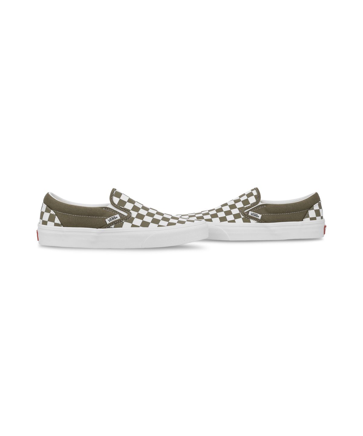 반스(VANS) 클래식 슬립 온 - (컬러 띠어리) 체커보드 올리브 브라운 / VN000Z7AOVB1