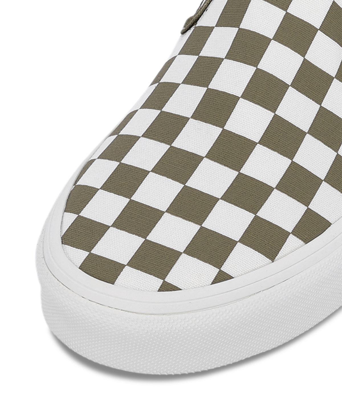 반스(VANS) 클래식 슬립 온 - (컬러 띠어리) 체커보드 올리브 브라운 / VN000Z7AOVB1
