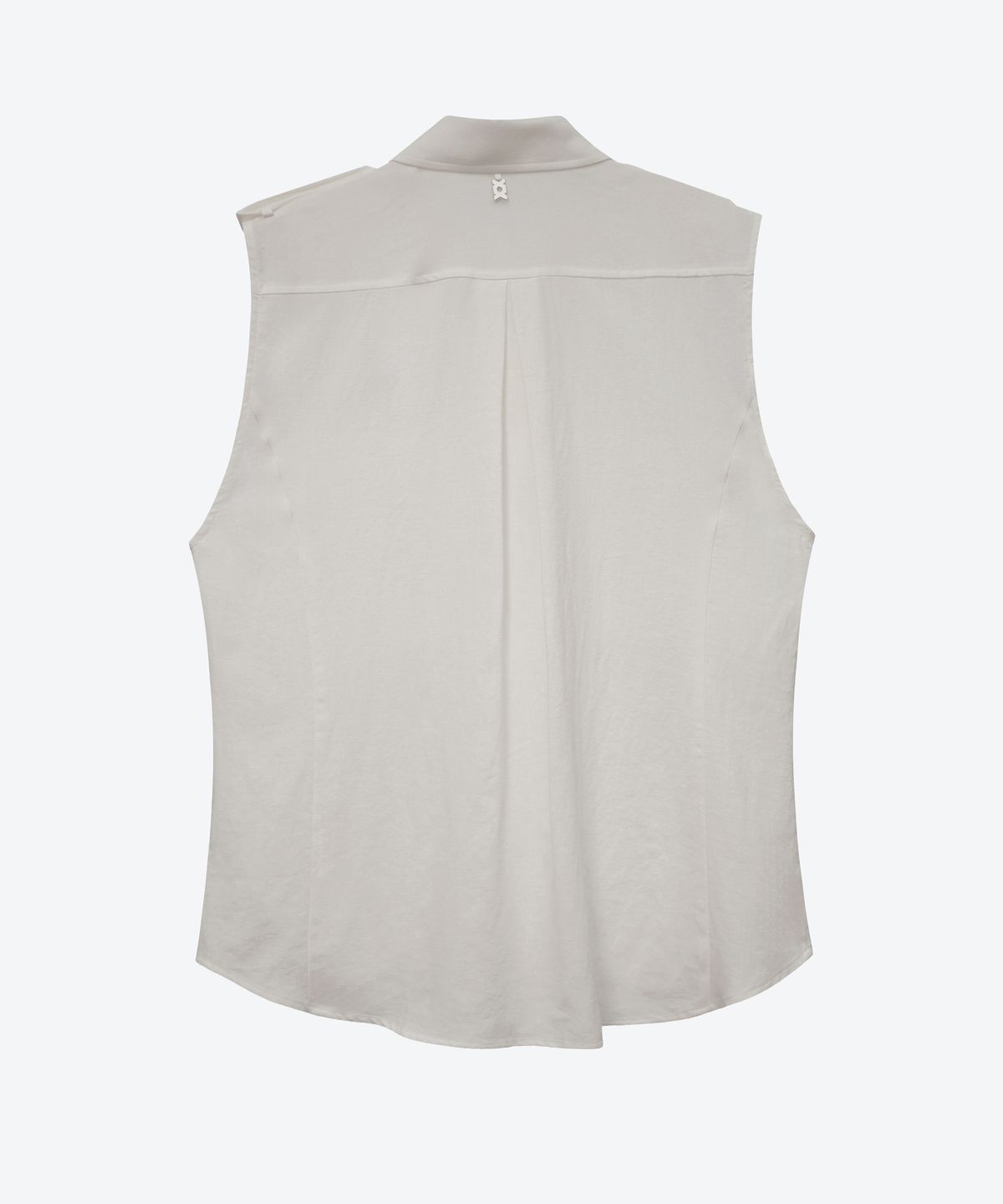 언티지(UNTAGE) 린넨 사파리 민소매 셔츠[White(UNISEX)]_UTS-SS21