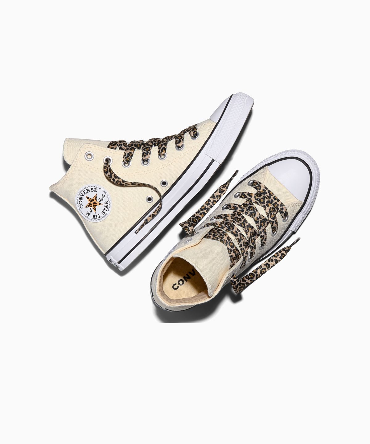 컨버스(CONVERSE) 척테일러 올스타 레오파드 레이스 네추럴 아이보리 A19179C
