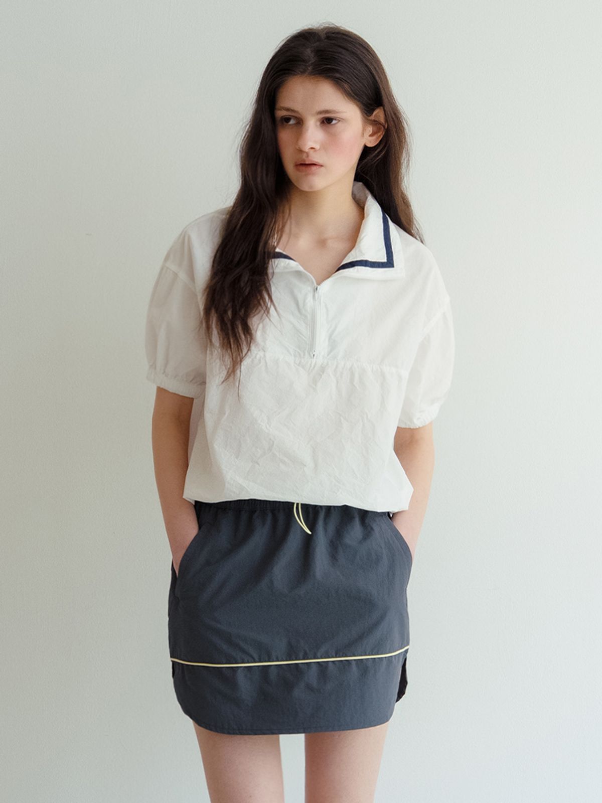 뮈르뮈르(MURMURE) 오하이 라인 스트링 스커트_Ohai Skirt