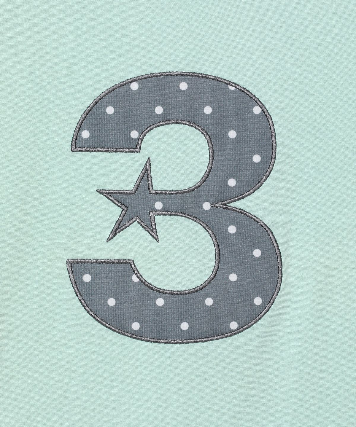 바우프(BAUF) 3 logo 도트 슬림핏 티셔츠 [민트]