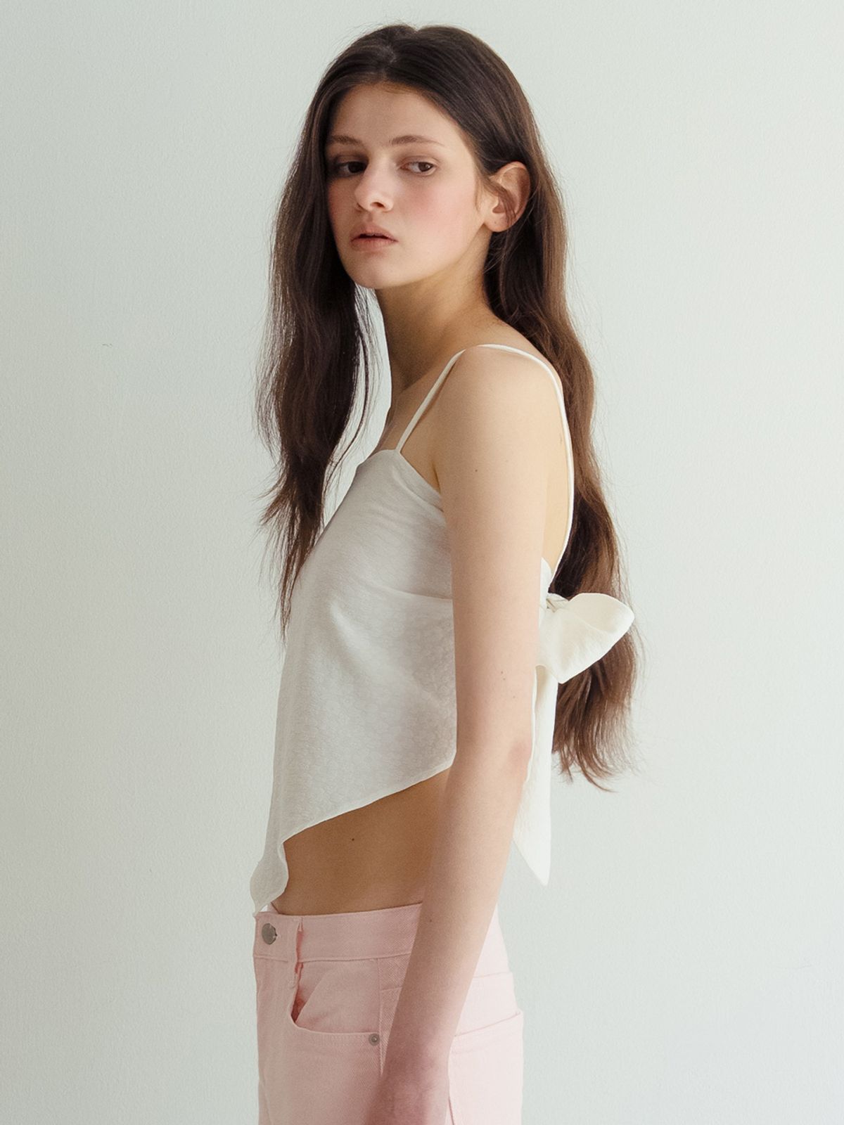 뮈르뮈르(MURMURE) 리오브 플로랄 백리본 뷔스티에_Liov Bustier