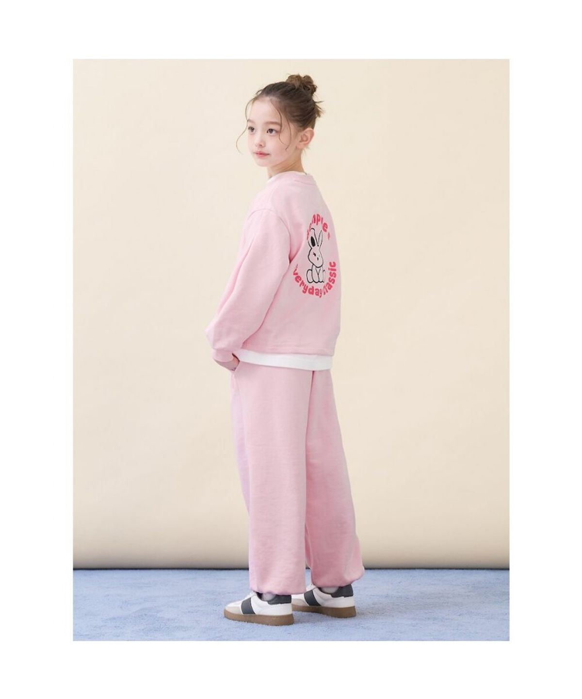 빈폴 키즈(BEANPOLE KIDS) 여아 빙키 그래픽 포인트 상하세트  라이트 핑크 (BI6141G05Y)