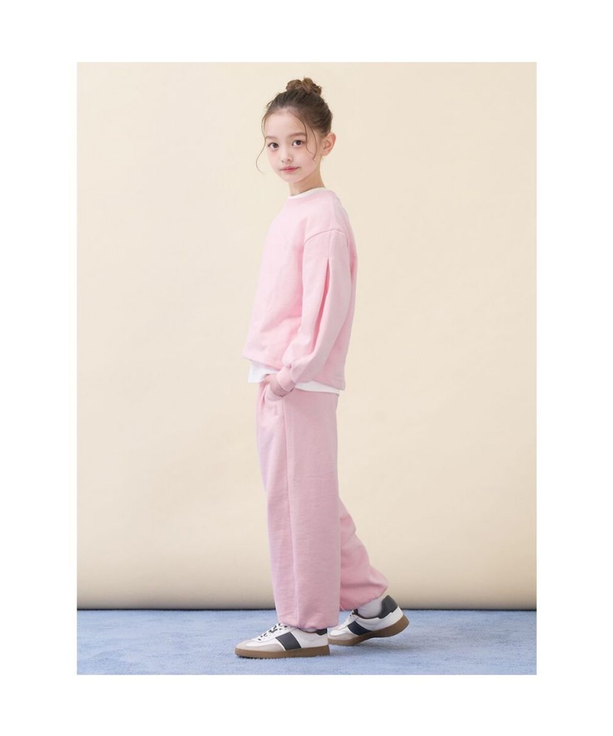 빈폴 키즈(BEANPOLE KIDS) 여아 빙키 그래픽 포인트 상하세트  라이트 핑크 (BI6141G05Y)